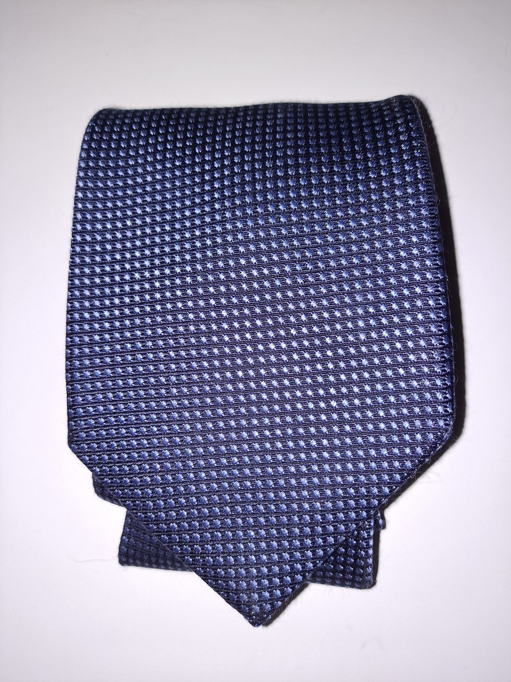Classic Men's Navy Textured Tie - Stylish Office Accessory